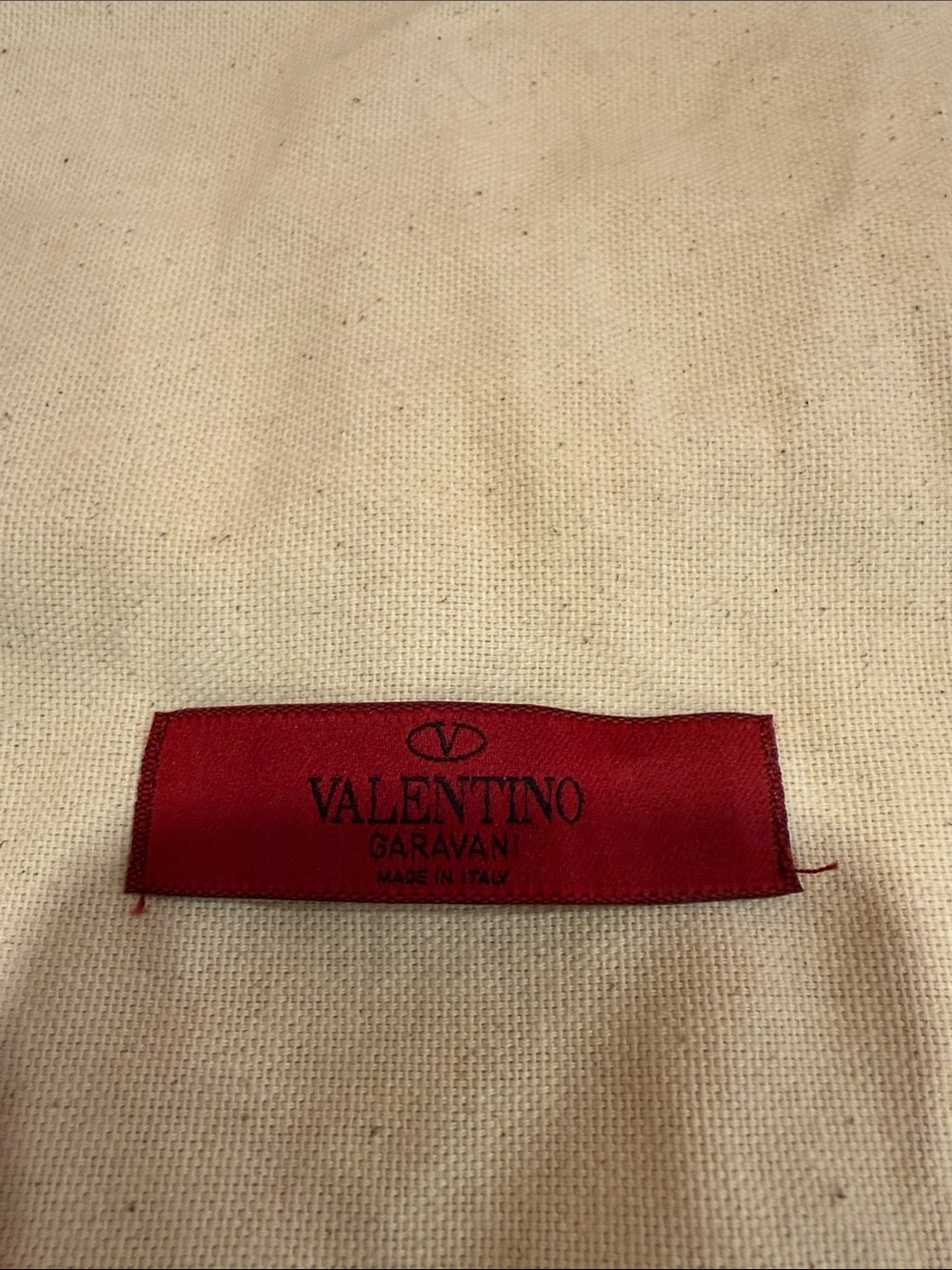 Valentino dust bag  Red  Label with Black Logo